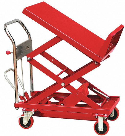 Scissor Lift Cart 400 lb Steel Tilt