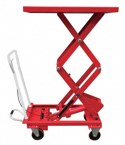 Scissor Lift Cart 660 lb Steel Fixed