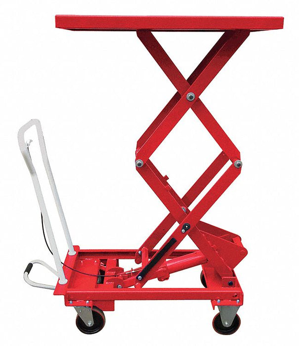 Scissor Lift Cart 660 lb Steel Fixed