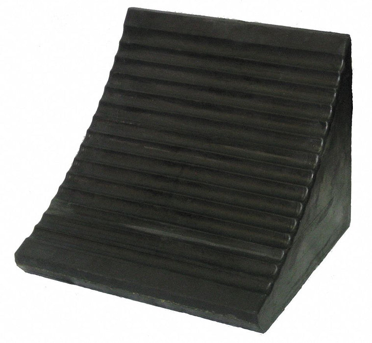 Wheel Chock 10 In H Rubber Black