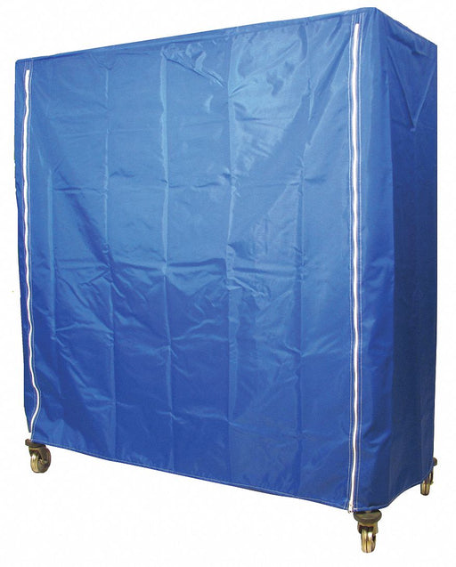 Cart Cover 48x18x86 Blue Nylon Zipper