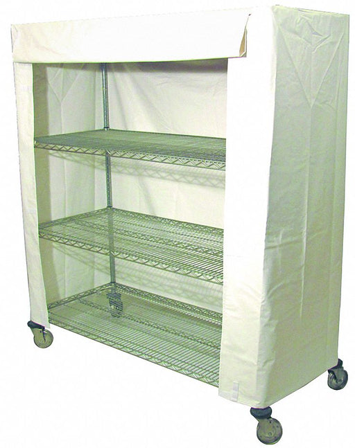 Cart Cover 48x18x54 White Vinyl