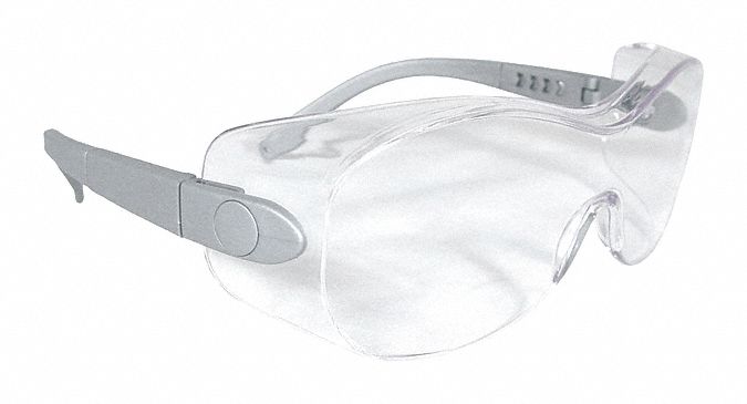 Safety Glasses Clear Uncoated Silver