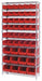Bin Shlvng 14inx74inx36in Red