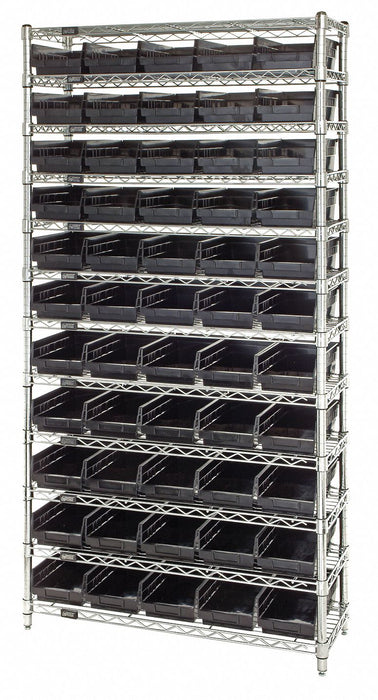 G7061 Bin Shlvng 12inx74inx36in Black