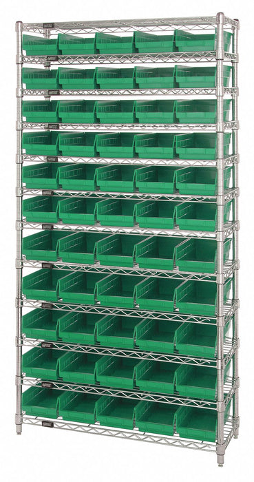 G7061 Bin Shlvng 12inx74inx36in Gray