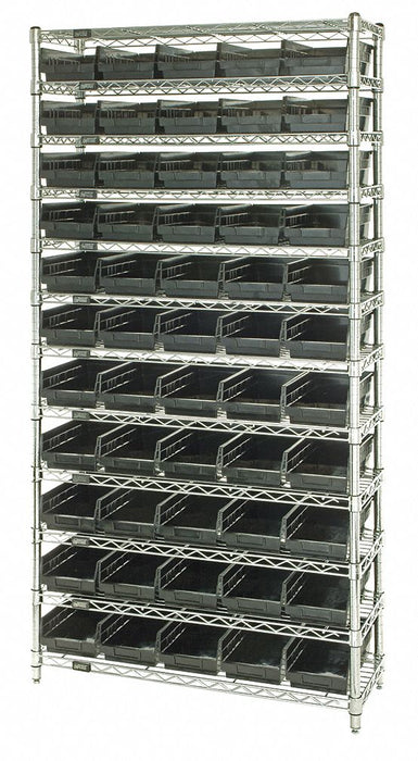 G7062 Bin Shlvng 24inx74inx36in Black