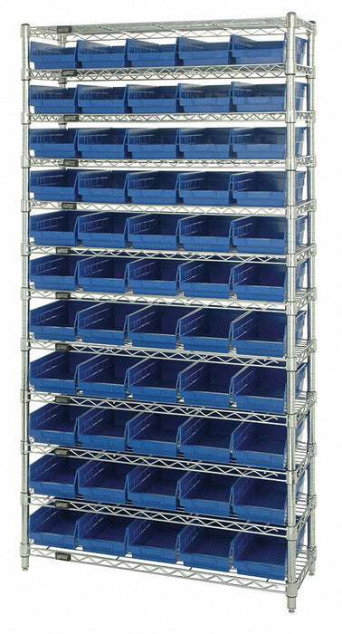 G7062 Bin Shlvng 24inx74inx36in Blue