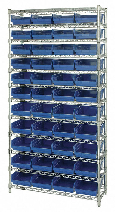G7063 Bin Shlvng 12inx74inx36in Blue