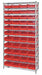 G7063 Bin Shlvng 12inx74inx36in Red