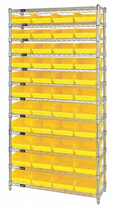 G7063 Bin Shlvng 12inx74inx36in Yellow