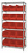 G7064 Bin Shlvng 18inx74inx36in Red