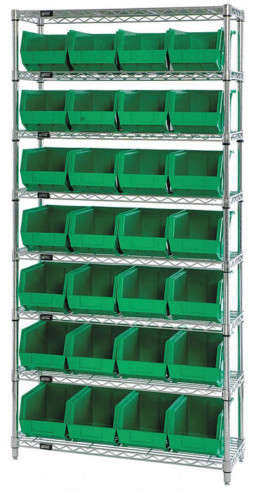 G7065 Bin Shlvng 12inx74inx36in Green