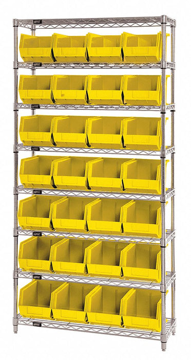 G7065 Bin Shlvng 12inx74inx36in Yellow