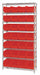 G7066 Bin Shlvng 14inx74inx36in Red