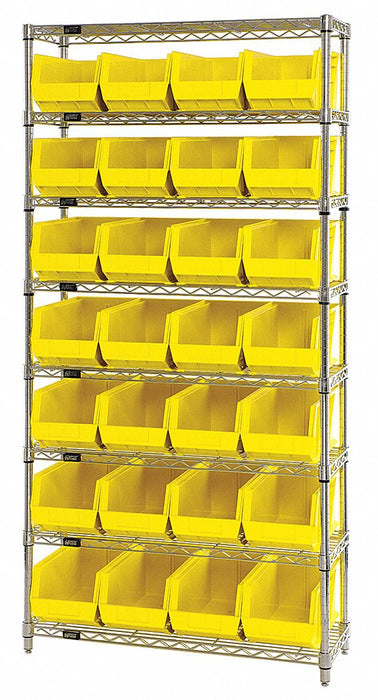 G7066 Bin Shlvng 14inx74inx36in Yellow