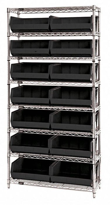 G7067 Bin Shlvng 14inx74inx36in Black