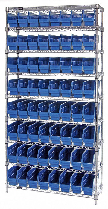 G7080 Bin Shlvng 12inx74inx36in Blue