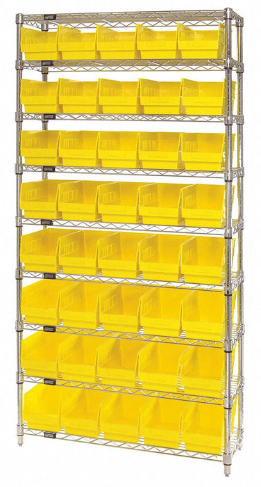 G7081 Bin Shlvng 12inx74inx36in Yellow