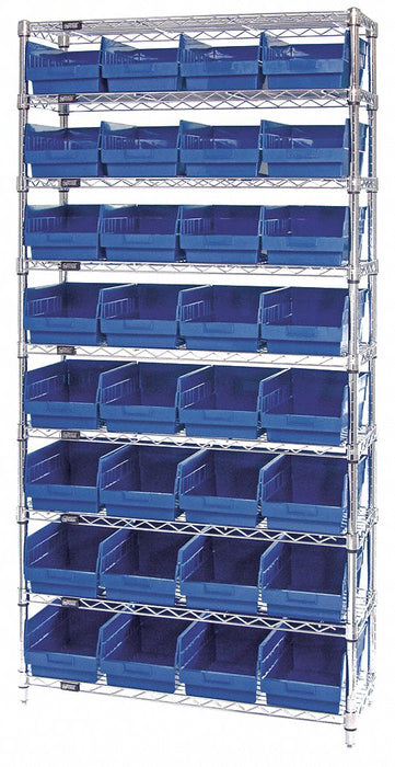 G7085 Bin Shlvng 12inx74inx36in Blue