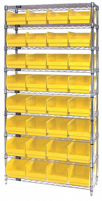G7085 Bin Shlvng 12inx74inx36in Yellow