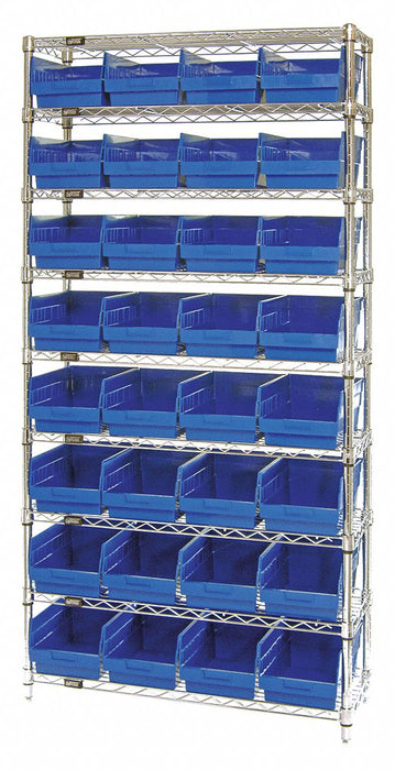 G7086 Bin Shlvng 18inx74inx36in Blue