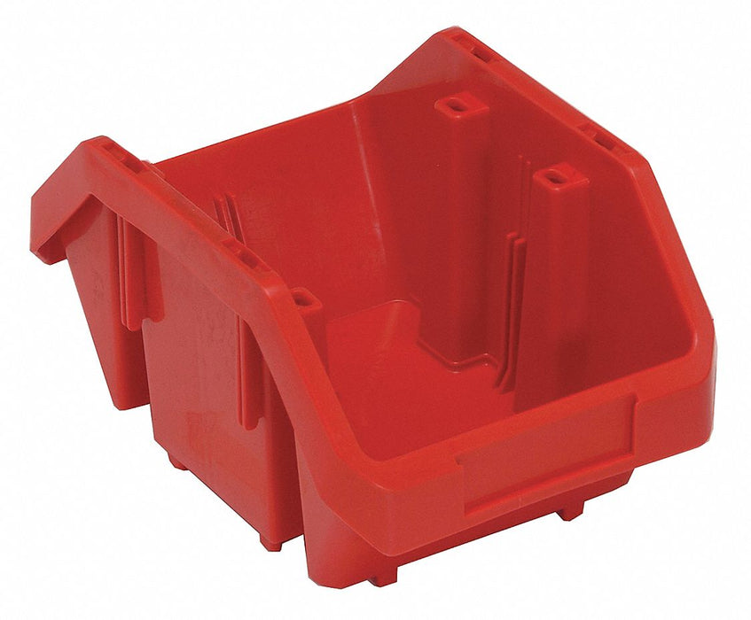 Cross-Stacking Bin Red PP 5 in
