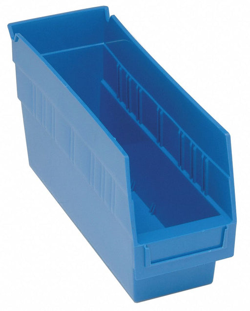 G7026 Shelf Bin Blue Polypropylene 8 in