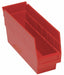 G7026 Shelf Bin Red Polypropylene 8 in