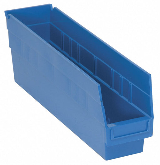 G7028 Shelf Bin Blue Polypropylene 8 in
