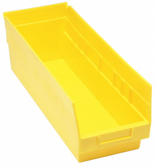 G7029 Shelf Bin Yellow Polypropylene 8 in