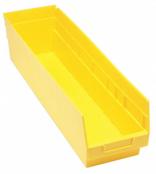 G7031 Shelf Bin Yellow Polypropylene 8 in