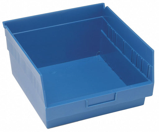 G7034 Shelf Bin Blue Polypropylene 8 in