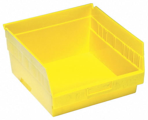 G7034 Shelf Bin Yellow Polypropylene 8 in