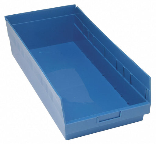 G7037 Shelf Bin Blue Polypropylene 8 in