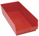 G7037 Shelf Bin Red Polypropylene 8 in