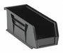 E1526 Hang and Stack Bin Black PP 4 in