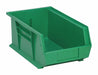 G7040 Hang and Stack Bin Green PP 6 in