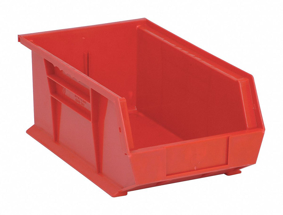G7040 Hang and Stack Bin Red PP 6 in