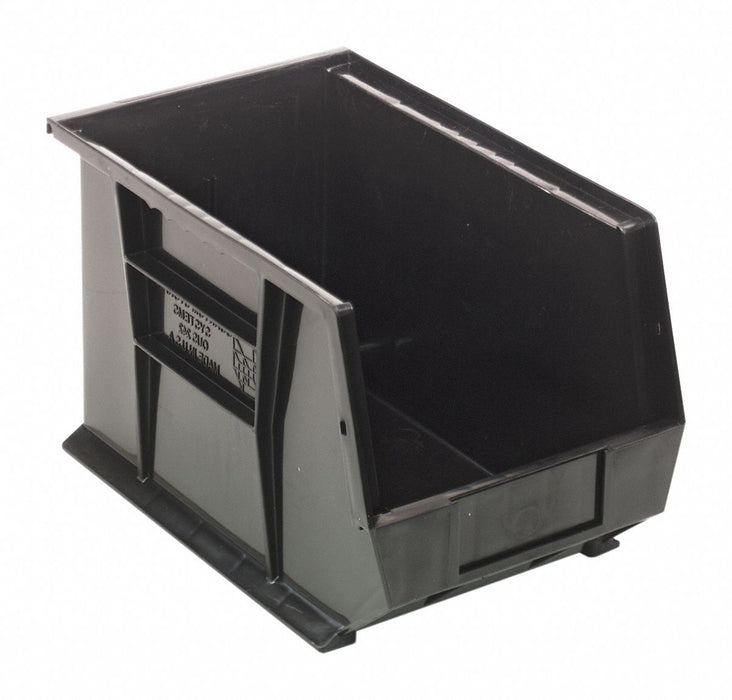G7041 Hang and Stack Bin Black PP 8 in