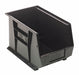 G7041 Hang and Stack Bin Black PP 8 in