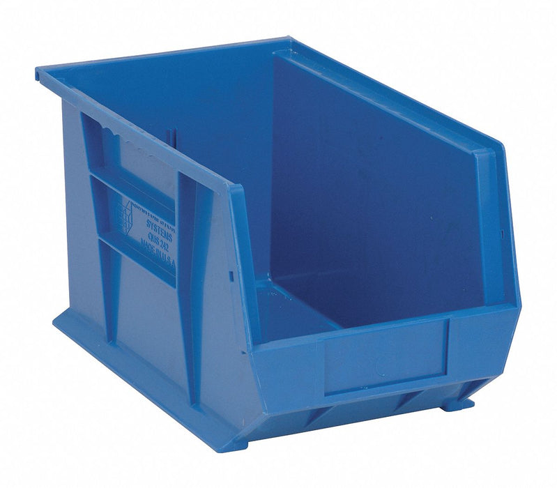G7041 Hang and Stack Bin Blue PP 8 in