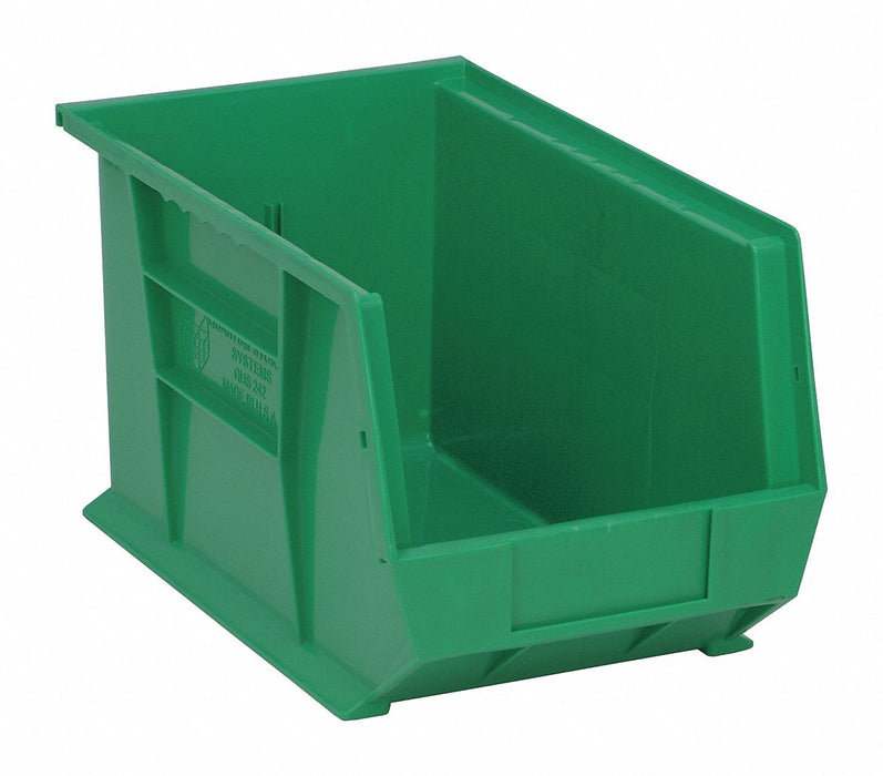 G7041 Hang and Stack Bin Green PP 8 in