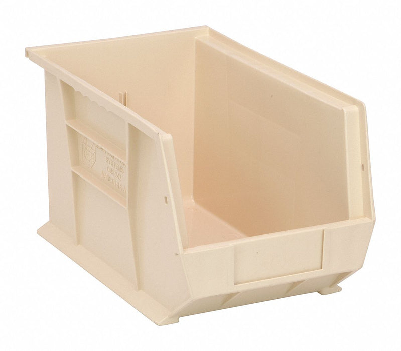 G7041 Hang and Stack Bin Ivory PP 8 in