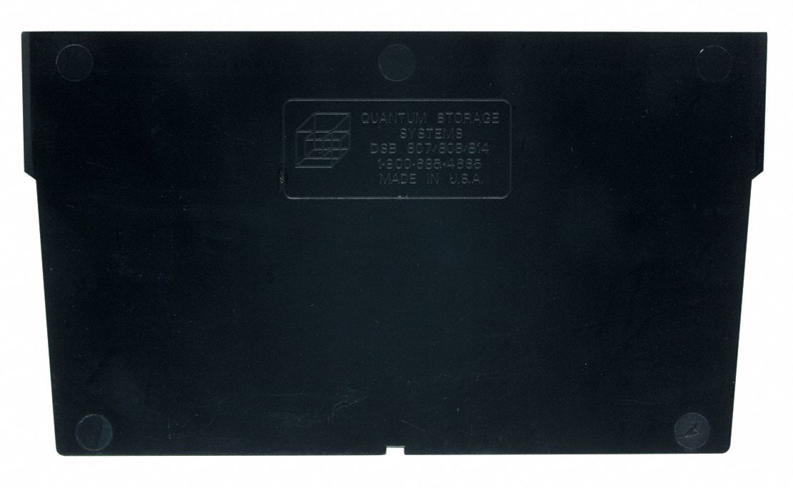 BinDivider 7.25inL Plastic Black PK50