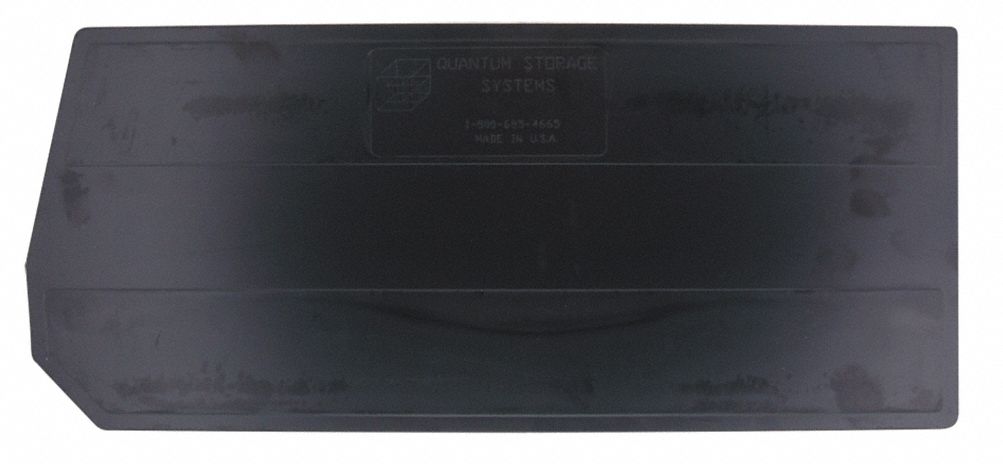BinDivider 28.375inL Plastic Black PK4
