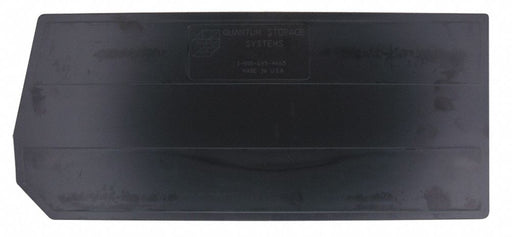 BinDivider 28.375inL Plastic Black PK4