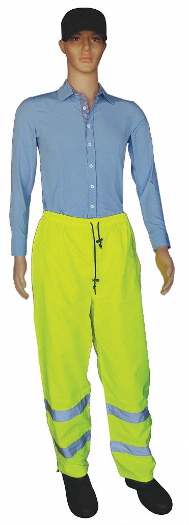 Rain Pants Elastc Waist w/Drawstring LG