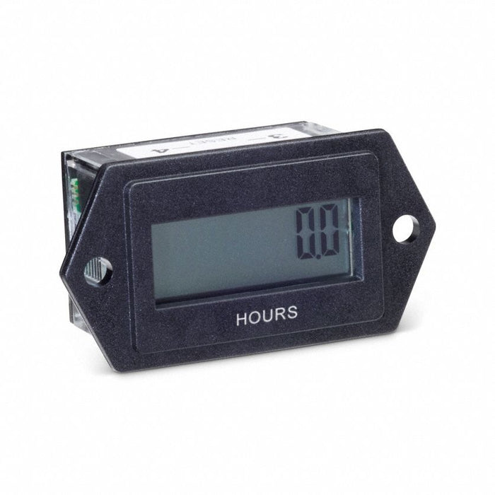 LCD Hour Meter 2-Hole 1.10 in Flange