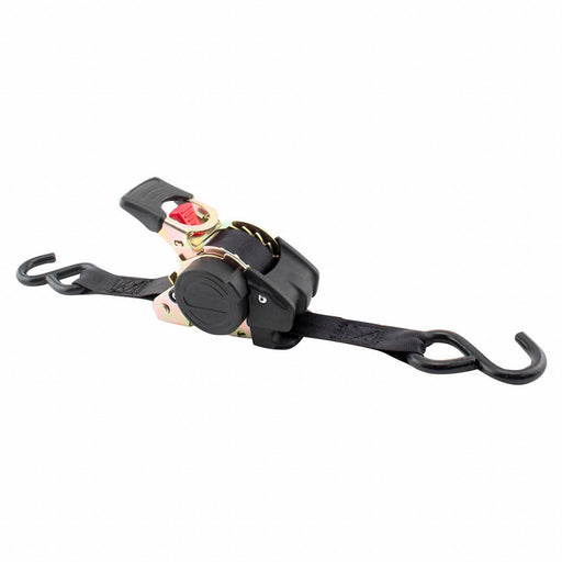 M6871 Tie Down Strap S-Hook Black PK2